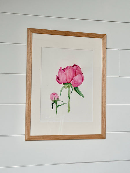 Pink Peonies, ORIGINAL (not print) Watercolor Painting
