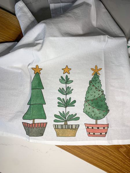 Pick 9 of any flour sack towel designs in the shop, You select the designs, Hostess gifts, Christmas Foodie gift, Housewarming gifts