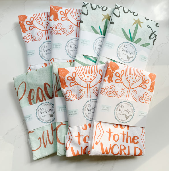 Pick 8 of any flour sack towel designs in the shop, You select the designs, Hostess gifts, Christmas Foodie gift, Housewarming gifts