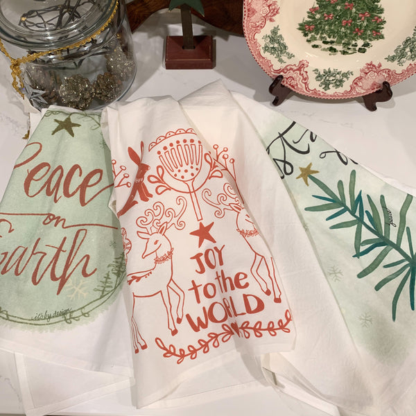 Christmas Flour Sack Towels