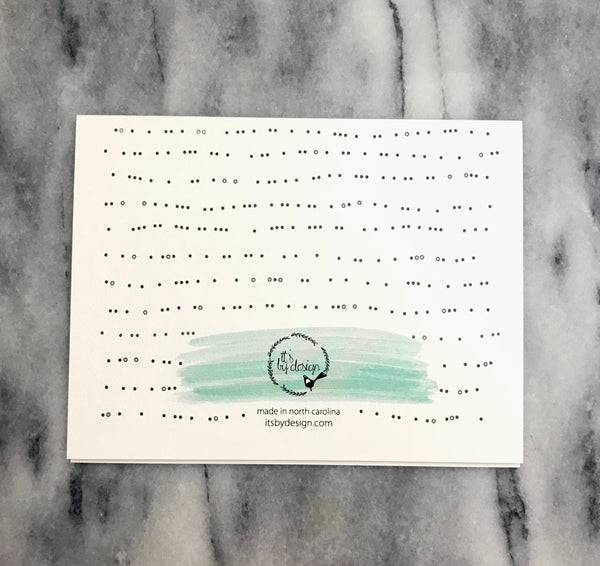 Happy Anniversary Card / watercolor and ink / single folded card / blank inside / Kraft envelope